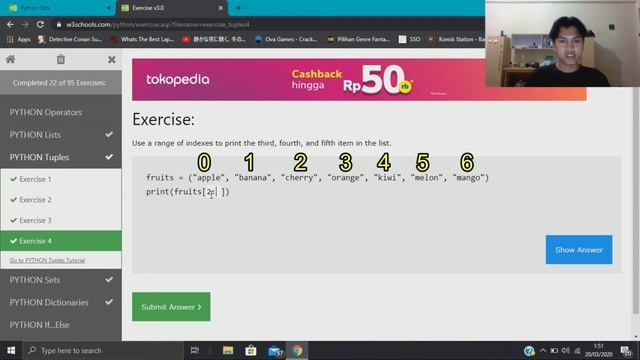 Exercise list set tuple dictionary python W3SCHOOL смотреть онлайн