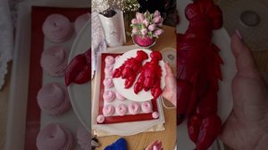 Клюквенный зефир с клюквенным йогуртом