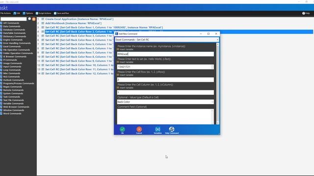 taskt unofficial v3.5.0.31 Excel Set Cell RC Back Color смотреть онлайн