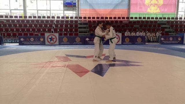 Дзюдо. Техника 3 кю (зелёный пояс). Турманова Дарина - Бареев Тимур (Армавир). Броски зелёный пояс