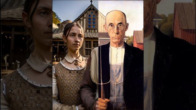 American Gothic - Grant Wood - Realism NFT