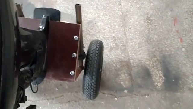 Тележка под лодочный мотор на больших колесах.Часть первая.