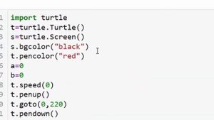 Make CORONA from TURTLE . #python