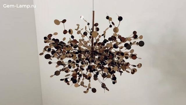 Подвесная люстра Argent Gold в итальянском стиле - Gem Lamp смотреть онлайн