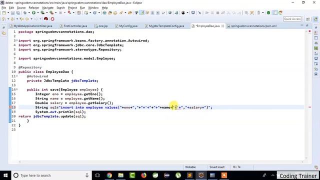 #12 Spring 5 MVC JDBC Form Tutorial – AnnotationJavaConfig Example JDBCTEMPLATE смотреть онлайн