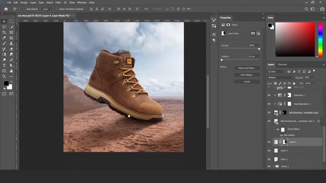 Product manipulation Cat footwear l Tutorial l Photoshop cc 2022
