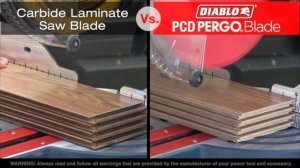 Diablo's PCD Tipped Pergo Saw Blade - For Wood Flooring