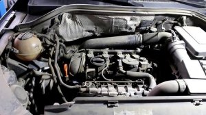 Volkswagen Tiguan Фольксваген Тигуан 2009 год  Замена масла и фильтров в двигателе
