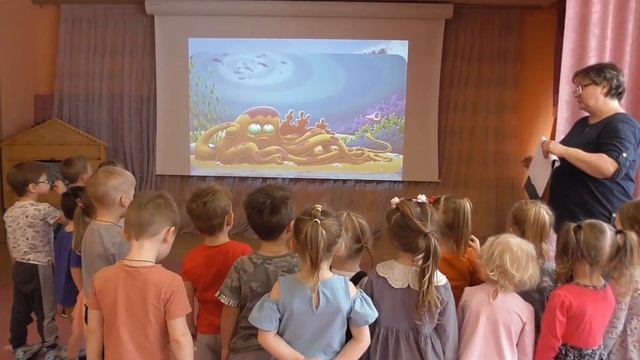 Морские обитатели. Интегрированное занятие с элементами нетрадиционного рисования. Школа 1770 смотреть онлайн