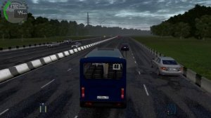 Доставить пассажиров вовремя! Шашки на маршрутке по шоссе и в городе! (City Car Driving)