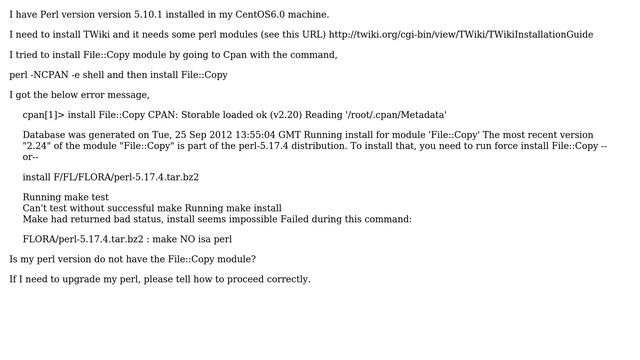 DevOps & SysAdmins: Perl File::Copy Module Installation Fails (2 Solutions!!)