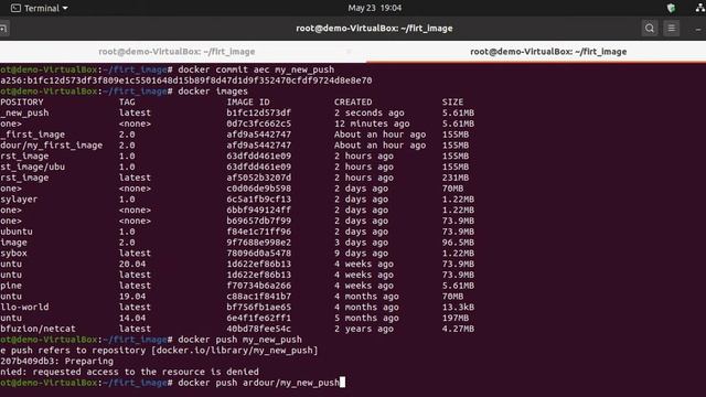 docker commit| push | tag смотреть онлайн