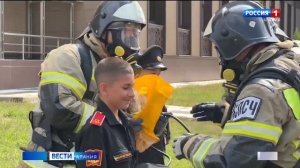 В Северо-Кавказском Суворовском военном училище прошли пожарно-тактические учения МЧС