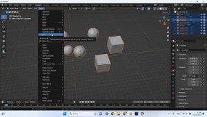 группируем несколько объектов #blender 3d #графический дизайн