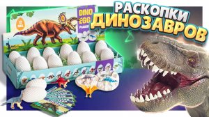 DINO EGG ! Яйца с динозаврами, раскопка. Обзор серии и игрушки . #динозавры #распаковка #яйца #обзор