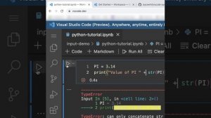 [3] Python tutorial with vscode.dev #python #convert #number to #string #beginners