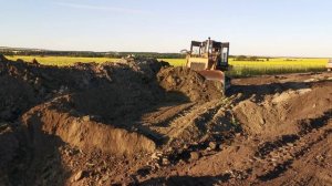 Бульдозер ЧЕТРА Т-15. Работы по рекультивации