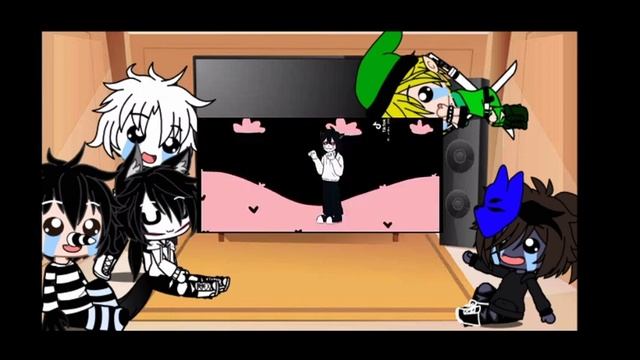 Реакция крипипасты на Джеффа (2/10)