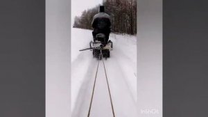 В лес за дровами на самодельном снегоходе! Потерял братку!