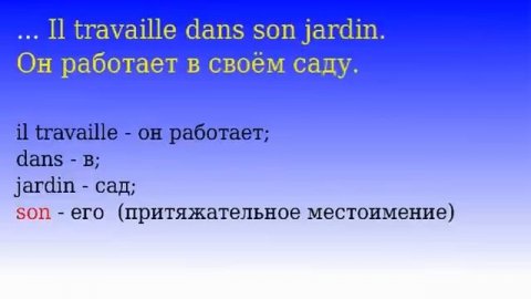 3 Урок французского языка. Перевод текста. #французскийязык