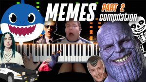 MEMES COMPILATION ON PIANO (PART 2) - Pianella Piano