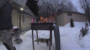 Цыплёнок табака, авторский маринад на финике.