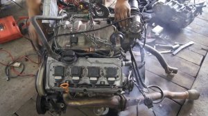 Audi 4.2 v8 ABZ Engine first start SWAP KRT 4x4