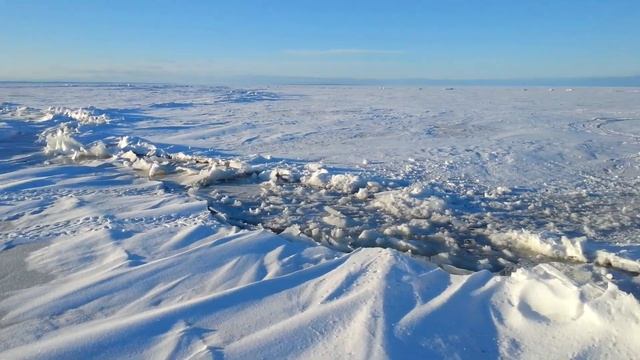 Онежское озеро. Трещина.... смотреть онлайн