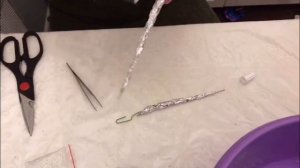 Как сделать сосульку из фольги своими руками #ДекорНаНовыйГод