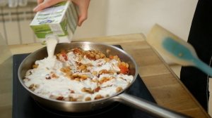 нут в сливочном соусе (веган)