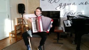Бурдасова Мария, 12 лет, аккордеон, М  Товпеко Весёлые гуси