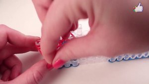 "Попугайчик" - 3D фигурка из резиночек Rainbow Loom. Видеоурок #77