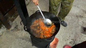 Настоящий плов в казане на костре (а не каша с мясом). Мои секреты и нюансы приготовления плова