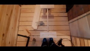 Баня из газобетона. Лавки в мойку.