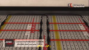 Монтаж карбонового, стержневого, греющего мата Excel (Unimat, NanoMat, Gtmat)  Теплый пол под плитк