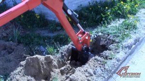 Прицепной мини-экскаватор "Скорпион". Полевые испытания