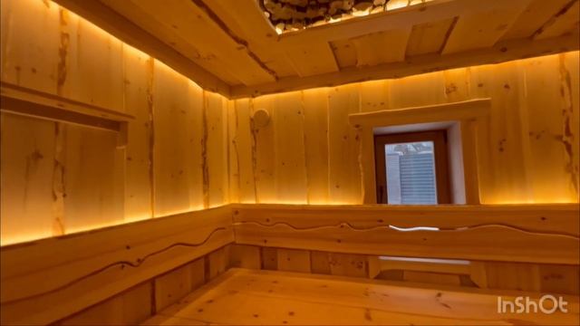 Обзор бани из кедра с электрической печью Sangens смотреть онлайн