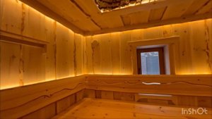 Обзор бани из кедра с электрической печью Sangens