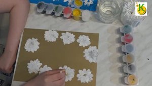 КАК НАРИСОВАТЬ РОМАШКИ /ТЕХНИКА ПРИМАКИВАНИЕ