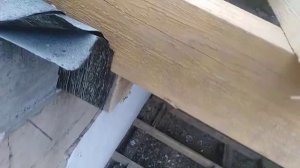 Сращивание бруса, на потолочные балки.
