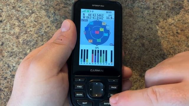 Garmin GPSMAP 66 - Satellite Page GPS + GLONASS + GALILEO