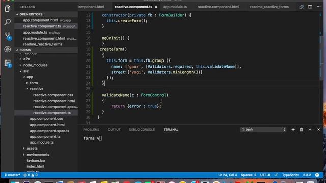 angular 2 reactive forms with custom validator in 5 min смотреть онлайн