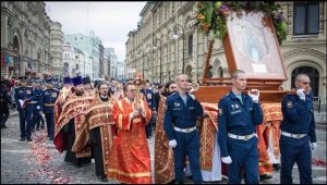 ВДВ-2020 Крестный ход в честь Дня Ильи Пророка к «Лобному месту», плац парад на Красной площади