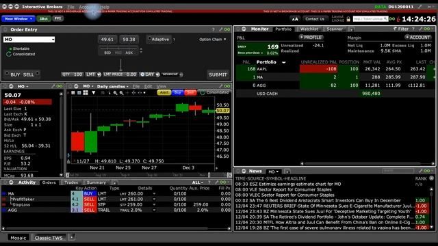 Как настроить торговый терминал TWS от Interactive Brokers?