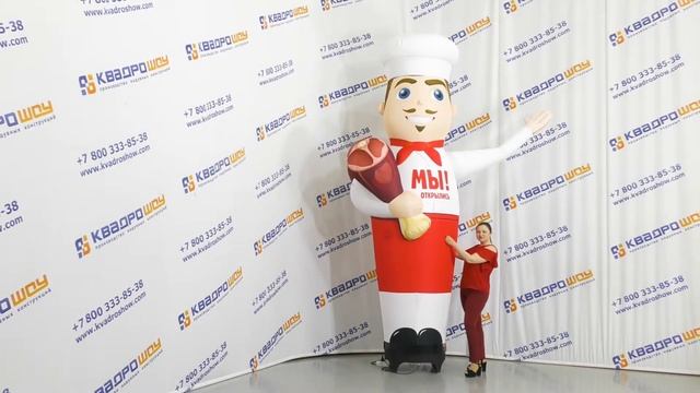 Необычная реклама кафе и ресторанов. Работа промоутера