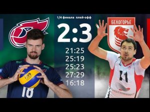 1/4 финала плей-офф. "ФАКЕЛ" (Новый Уренгой) vs "Белогорье" (Белгород)