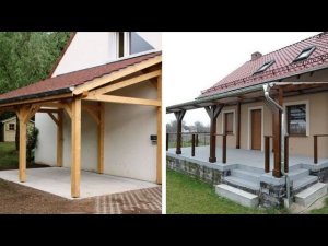 78 отличных вариантов защиты от дождя и солнца   Навесы к дому