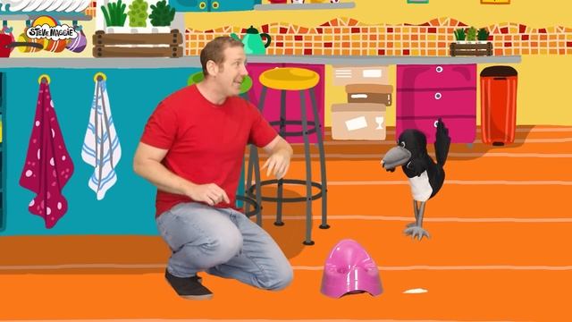 Potty Training with Steve and Maggie | Stories and Songs for Kids from Wow English TV | Potty Song смотреть онлайн
