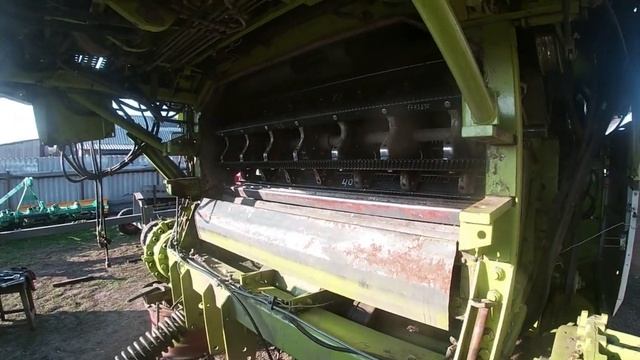 Заміна бичів і регулювання підбарабання клас домінатор 118 частина 1