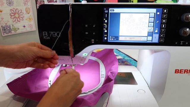 BERNINA 790 87 Embroidering A Design From Start To Finish